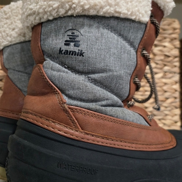 Women's Kamik Snowpearl Winter Boots - Brown and Gray - Picture 5 of 7